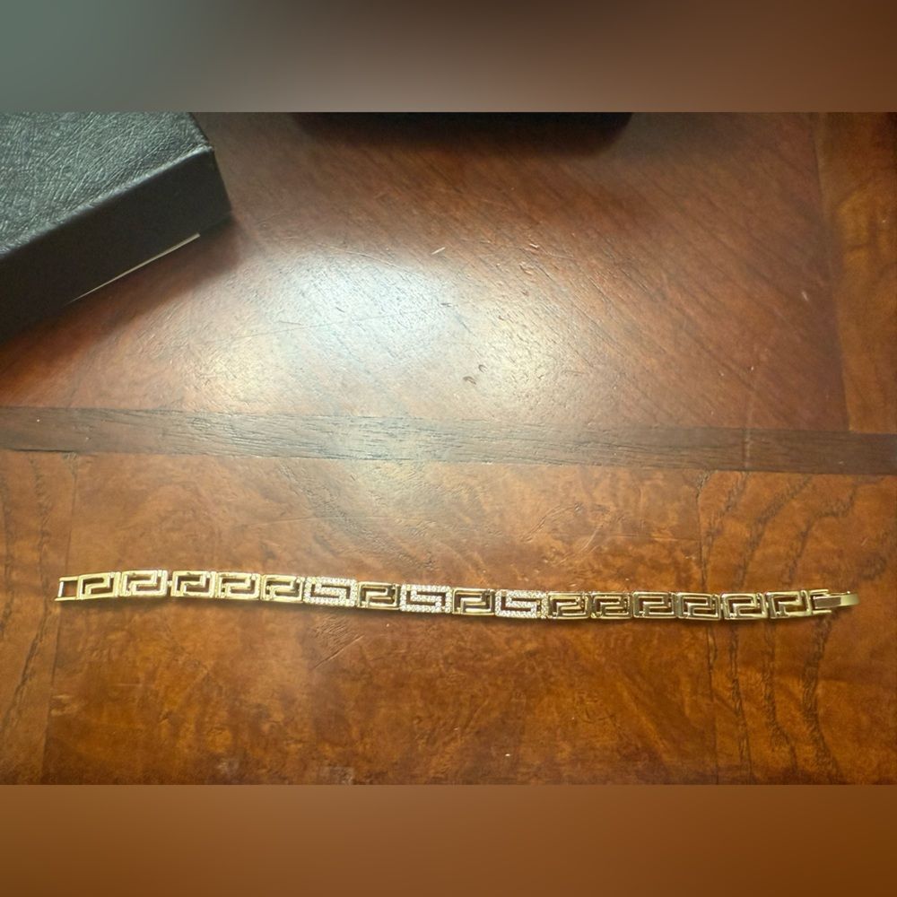 Brand new design Gold Bracelet with Crystal Accents
